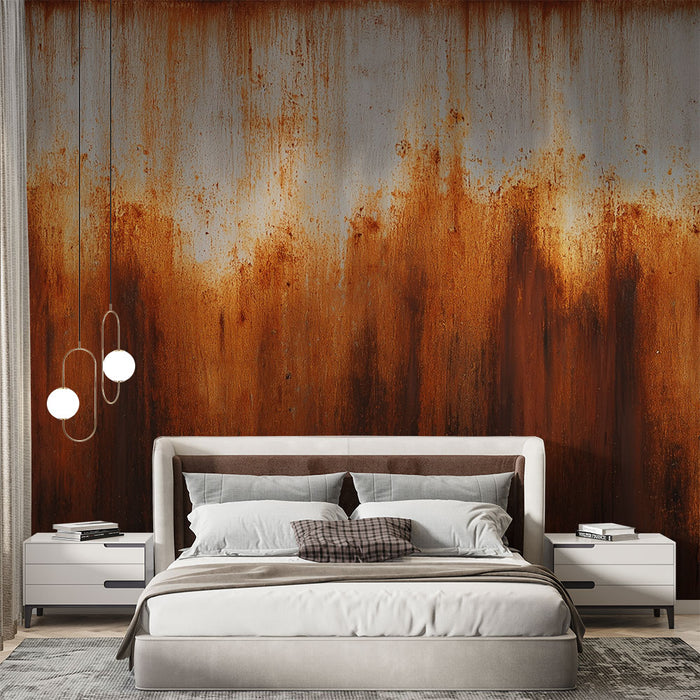 Papier peint rouille | Design industriel moderne