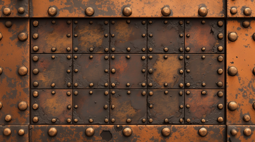 Papier peint industriel Effet métallique riveté