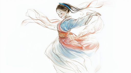 Papier peint danse traditionnelle Élégance et grâce