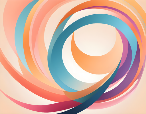 Papier peint tourbillon coloré Design dynamique et moderne
