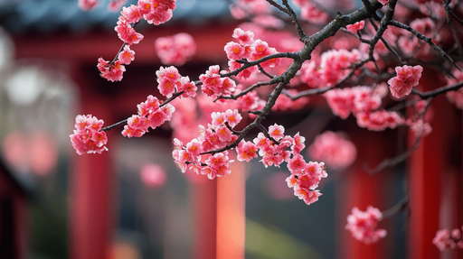 Papier peint fleurs de cerisier Éclat de printemps