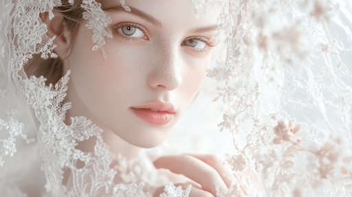 Papier peint dentelle Élégance romantique