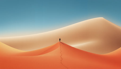 Papier peint désert Évasion dans les dunes
