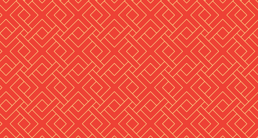 Papier peint géométrique Motif rouge et doré