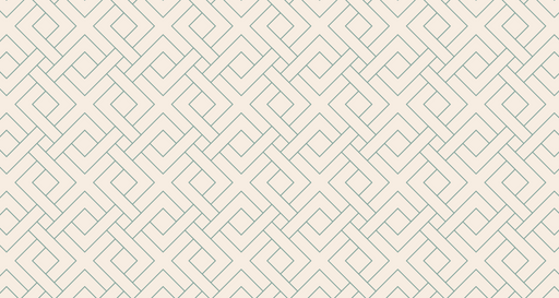 Papier peint géométrique Motif linéaire vert sur fond crème