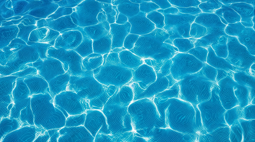 Papier peint ondulation d'eau Reflets bleus lumineux