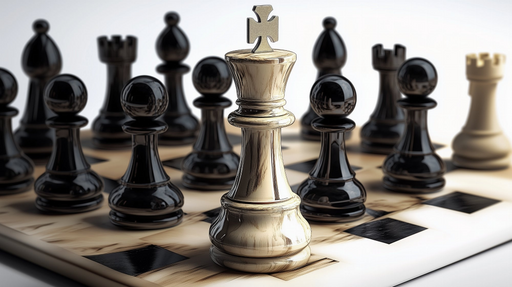 Papier peint échiquier Design élégant de pièces d'échecs