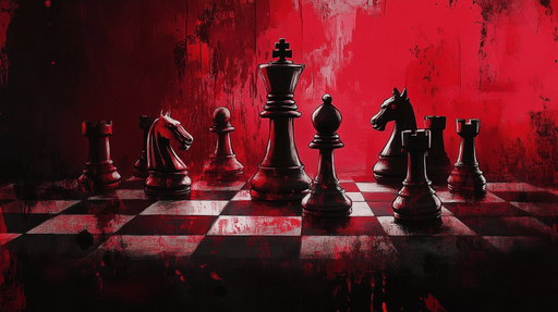 Papier peint échecs Design artistique et dramatique