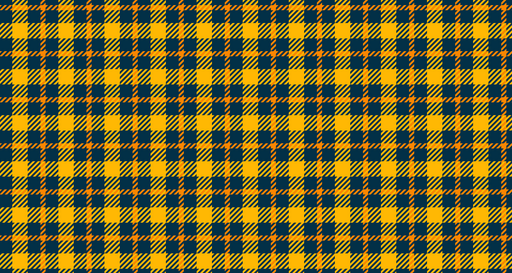 Papier peint carreaux Motif écossais jaune et bleu marine