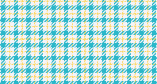 Papier peint écossais Motif à carreaux turquoise et jaune