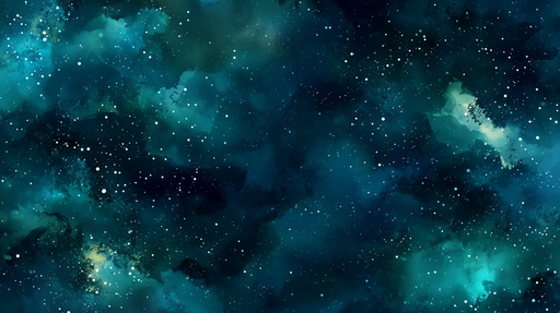 Papier peint galaxie Bleu profond et Étoiles scintillantes