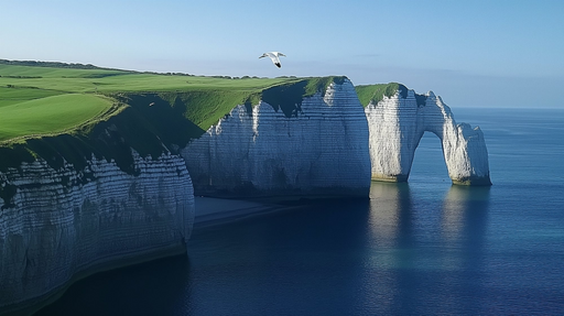 Papier peint falaises Paysage spectaculaire d'Étretat