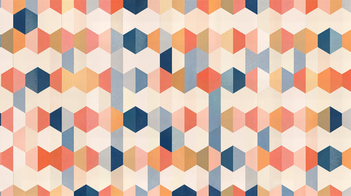 Papier peint géométrique Motifs colorés et modernes
