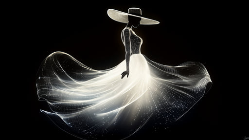 Papier peint silhouette élégante Design éthéré et lumineux