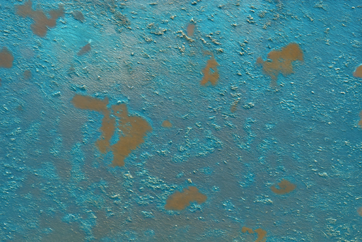 Papier peint texture rouille Bleu et Cuivre