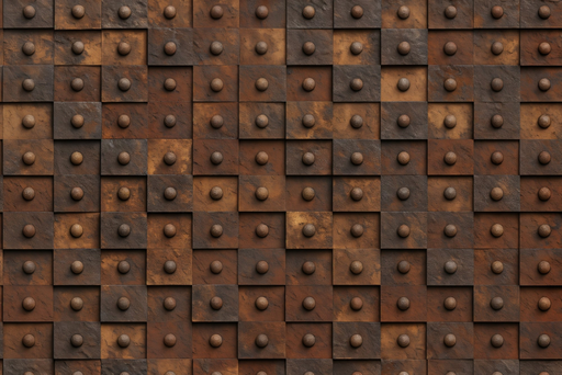 Papier peint industriel Effet métal rouillé embossé