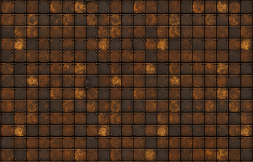 Papier peint industriel Motif de plaques en métal rouillé