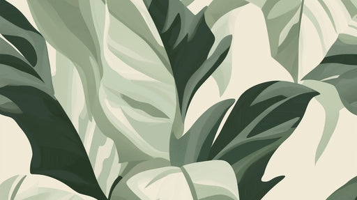 Papier peint feuilles Design moderne et apaisant