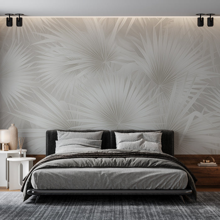 Papier peint palmier | Design élégant en tons neutres