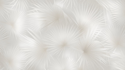 Papier peint feuillage exotique Tonalités crème et blanc