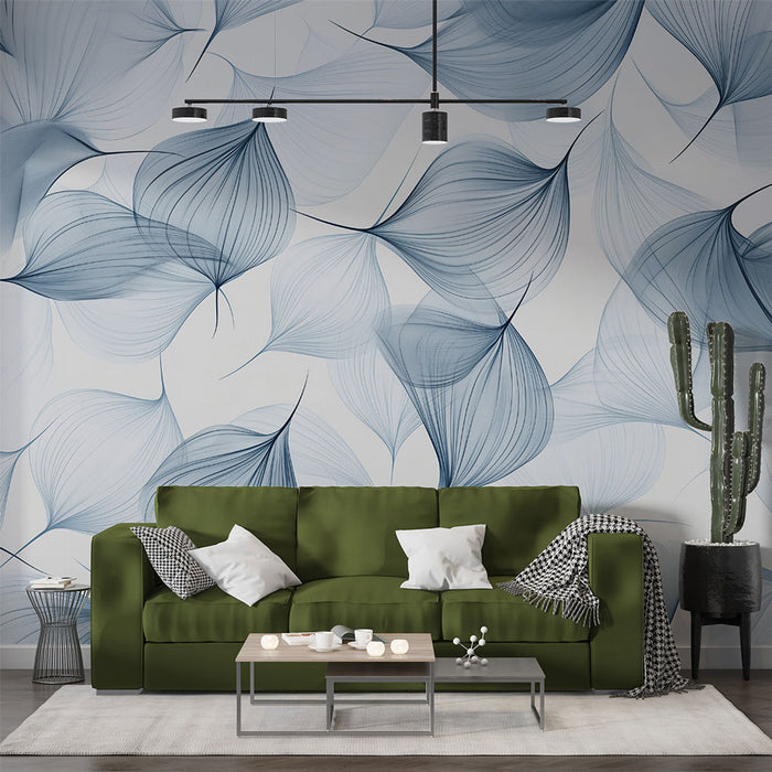 Papier peint feuilles fluides | Design contemporain et élégant