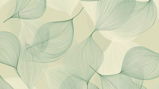 Papier peint feuilles Design vert élégant