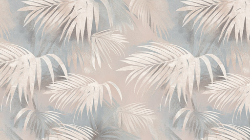 Papier peint palmes Design Soft Pastel