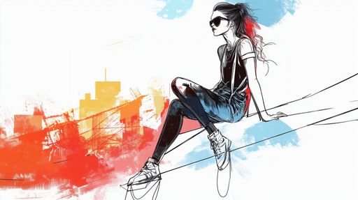 Papier peint urbain Illustration moderne et audacieuse