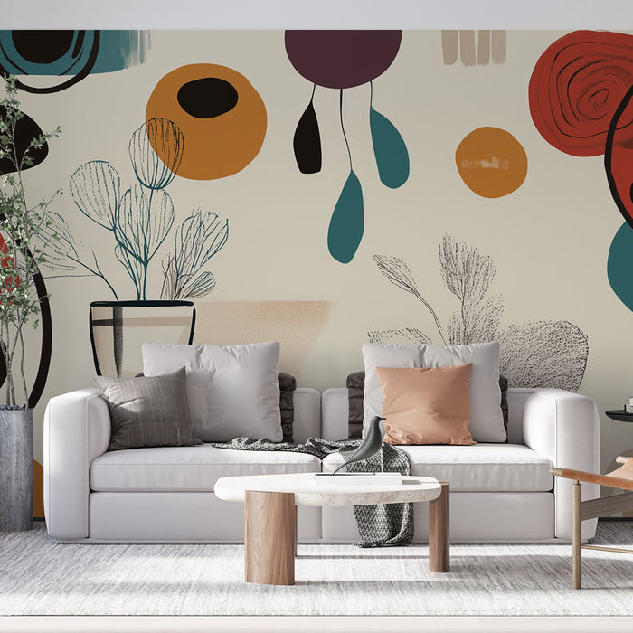 Papier peint abstrait | Motifs modernes et colorés