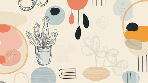 Papier peint abstrait Motifs créatifs colorés