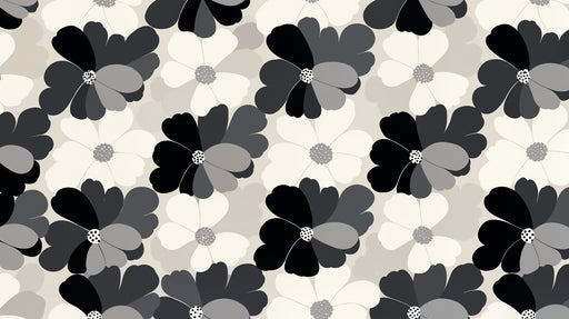 Papier peint floral Design monochrome moderne