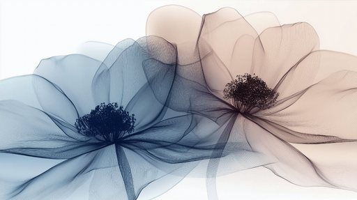 Papier peint fleurs délicates Design épuré et artistique