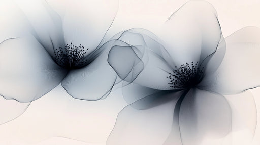 Papier peint fleurs délicates Design élégant et subtil