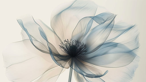 Papier peint floral Élégance translucide