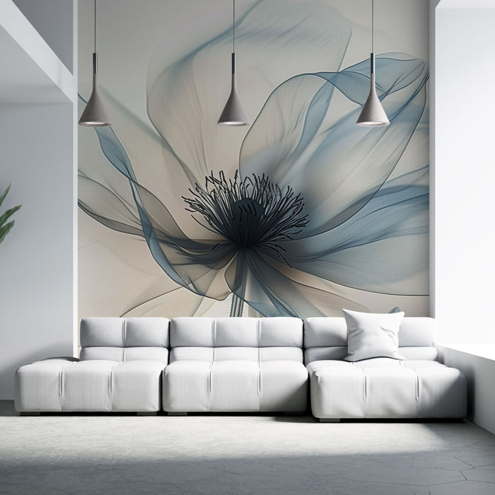 Papier peint floral | Élégance translucide