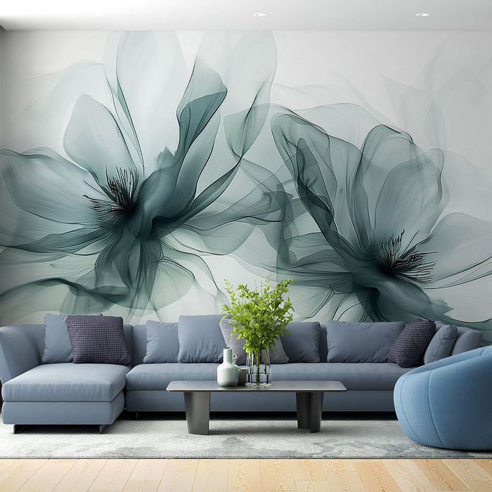 Papier peint floral | Élégance éthérée