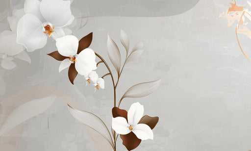 Papier peint orchidée Élégance florale subtile