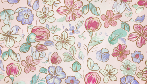 Papier peint floral pastel Élégance et Douceur
