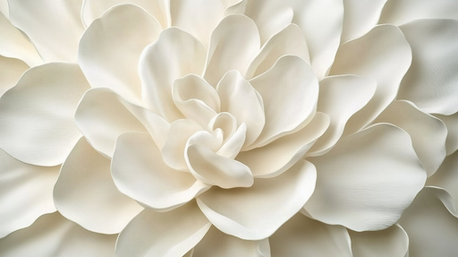 Papier peint floral Élégance Crème Pétales