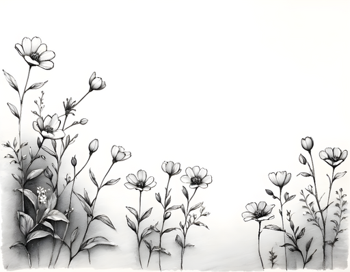 Papier peint floral Éclat monochrome