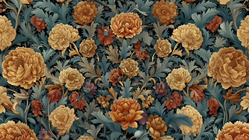 Papier peint floral Motifs de pivoines élégants