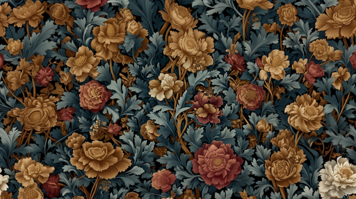 Papier peint floral Motif de fleurs élégantes