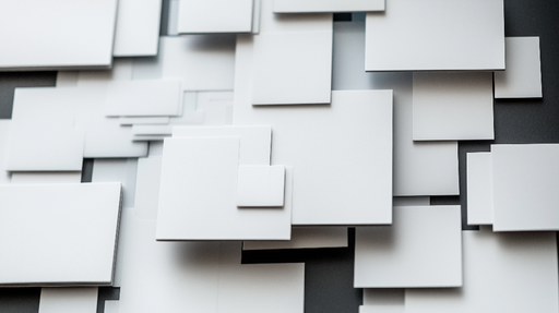 Papier peint géométrique Empilement de carrés modernes