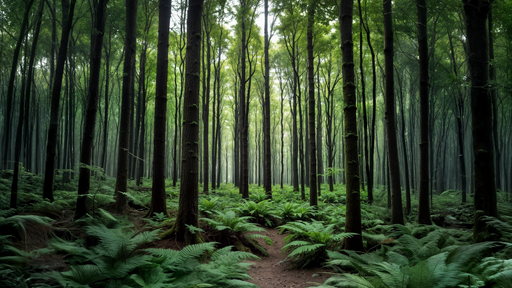 Papier peint forêt Évasion verte
