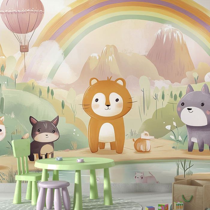 Papier peint animaux magiques | Enchanteur et coloré