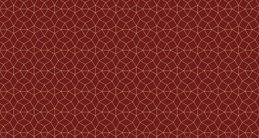 Papier peint géométrique Rouge et Doré