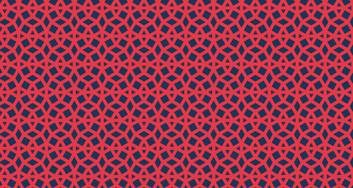 Papier peint géométrique Motif rouge et bleu