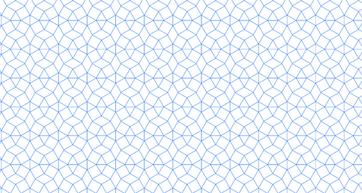 Papier peint géométrique Motif en treillis bleu