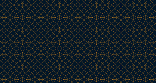 Papier peint géométrique Motif doré sur fond noir