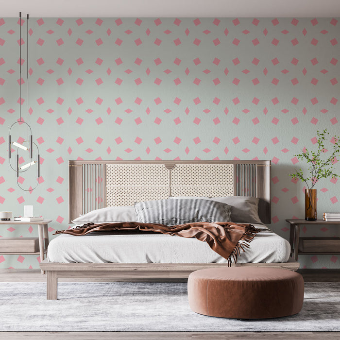 Papier peint motifs géométriques | Design pastel et moderne